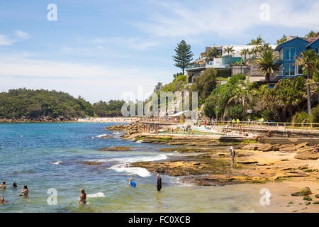 Fairy Bower à Manly, avec Shelly beach dans la distance, Manly, Sydney, Australie Banque D'Images