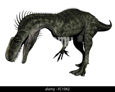 Dinosaure monolophosaurus - 3D render Banque D'Images