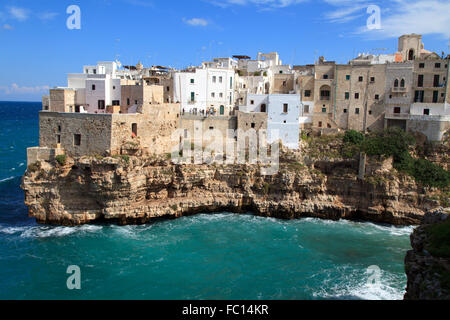 Polignano a Mare Ville côtière en Italie Banque D'Images