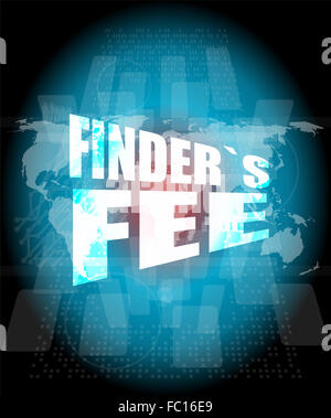 Frais de recherche de mot sur digital touch screen Banque D'Images