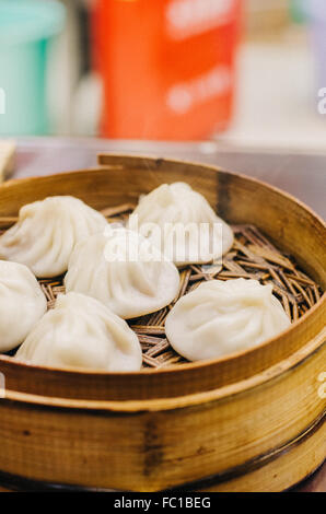 Boulettes soupe de Shanghai Banque D'Images