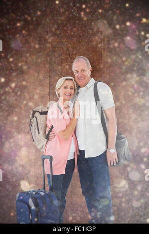 Composite image of older couple passe leurs vacances Banque D'Images