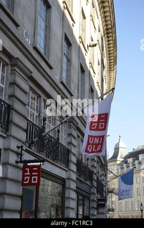 Uniqlo. Regent Street. Londres. Banque D'Images