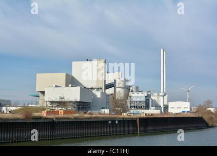 Usine de production d'énergie à partir de déchets Banque D'Images