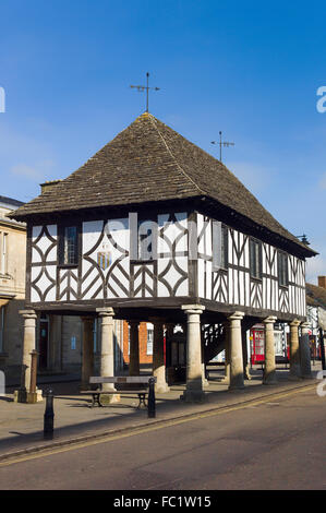 L'ancien hôtel de ville construit en fin du 17ème siècle et est maintenant utilisé comme un musée. Restauré en 1889 Royal Wootton Bassett Wiltshire Banque D'Images