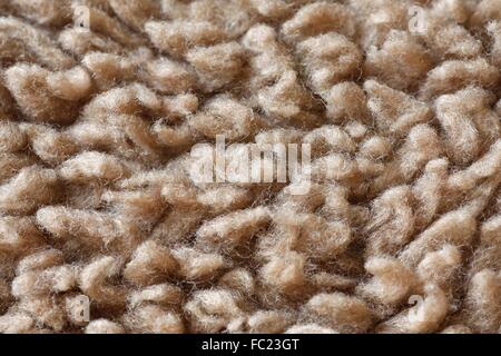 Les fibres de tapis beige close up Banque D'Images