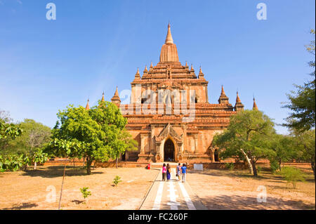 Paya Sulamani, l'un des nombreux temples de Bagan, Myanmar Banque D'Images