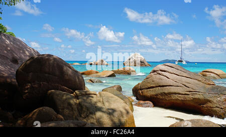 Anse Lazio beach parfait calme Banque D'Images