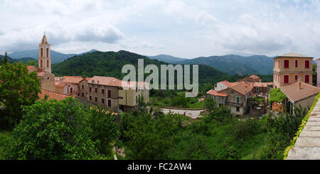 Village de montagne corse Evisa - Banque D'Images