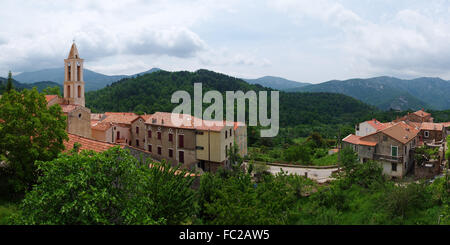 Village de montagne corse Evisa - Banque D'Images