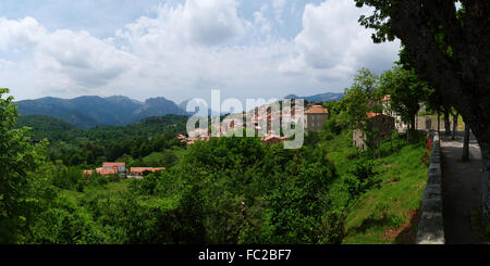 Village de montagne corse Evisa - Banque D'Images