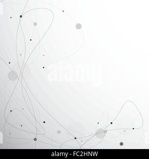 Lignes abstraites sur l'arrière-plan gris Illustration de Vecteur