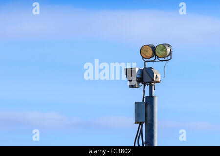 La télévision en circuit fermé (CCTV) caméra de surveillance Banque D'Images