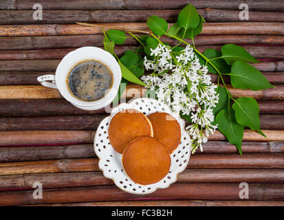 Café et biscuits Banque D'Images