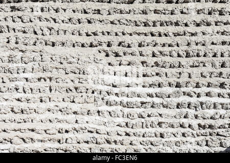 Mur en brique blanche. Mur de béton blanc Grunge Banque D'Images