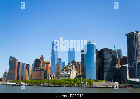 Battery Park et financial district Banque D'Images