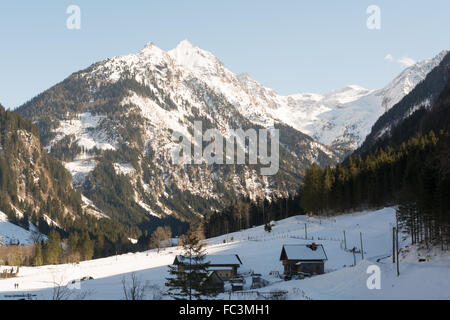 Montagnes ensoleillées Ramsau - Autriche Banque D'Images