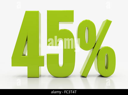 3D pour cent Banque D'Images