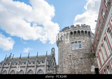 Dublin, Irlande - Aug 11, 2014 : Record Tour et Chapelle royale du château de Dublin à Dublin, Irlande le 11 août 2014 Banque D'Images