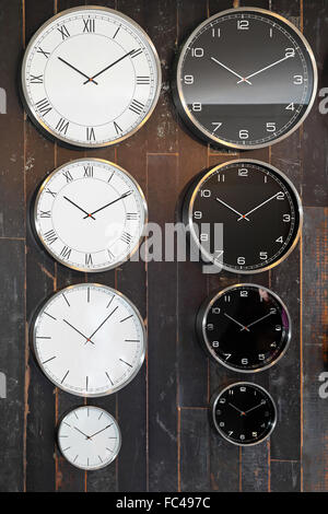 Horloges heure mondiale Banque D'Images