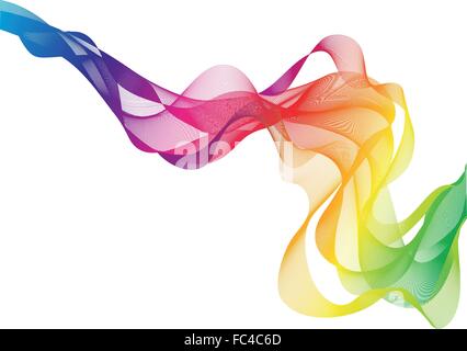 Abstract background vector, fumée colorée Illustration de Vecteur