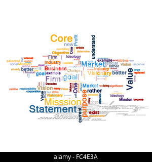 Une carte du monde fait à partir de mots d'affaires comme un concept de global business Banque D'Images