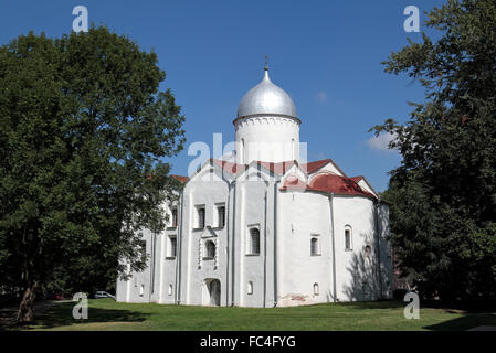 Église Saint Jean-Baptiste, Yaroslav's Court, Veliki Novgorod, Novgorod, Russie. Banque D'Images