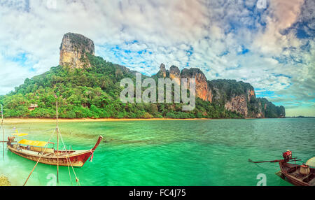 East Railay panorama Banque D'Images