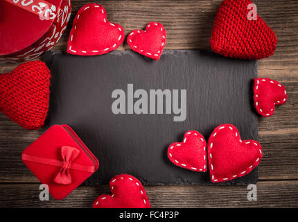 Valentine's day concept avec des formes cœur Banque D'Images