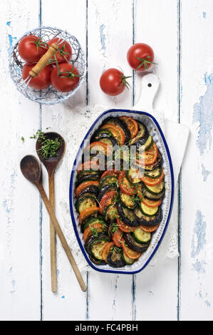 Ratatouille à Casserolle Banque D'Images