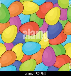 Arrière-plan transparent, œufs de Pâques Illustration de Vecteur