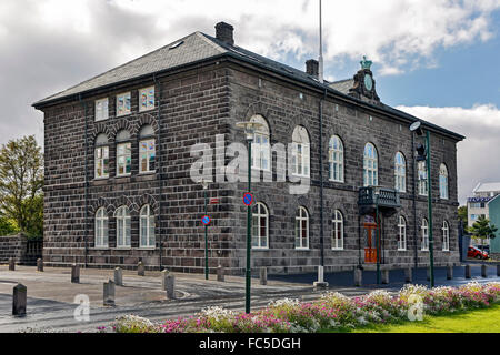 La Chambre du Parlement de l'Islande, Reykjavik, Islande Banque D'Images