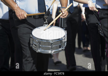 Batteur dans une fanfare Banque D'Images