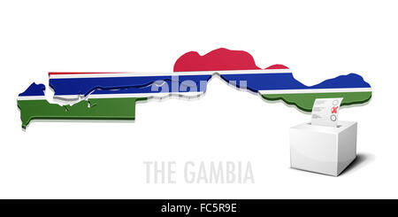 Ballotbox La Gambie Banque D'Images