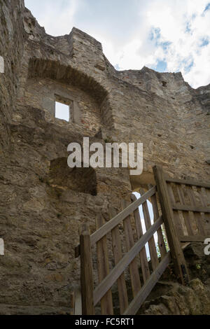 Ruine du château Waxenberg - Autriche Banque D'Images