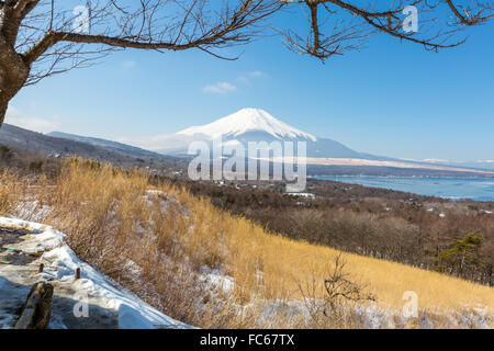 Point de vue panoramique du lac Yamanaka Fujisan Banque D'Images