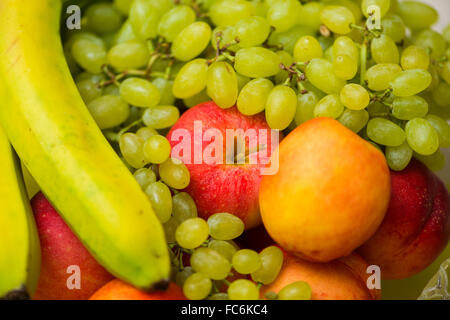 Ensemble de fruits au concept sain Banque D'Images