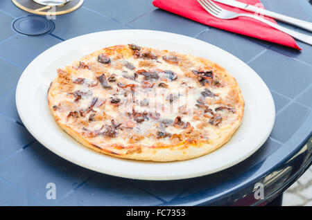 Pizza fruits de mer Banque D'Images