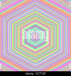 Abstract Colorful Background hexagonal Banque D'Images