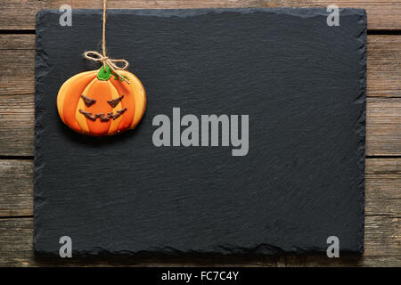 Maison Halloween gingerbread cookie Banque D'Images