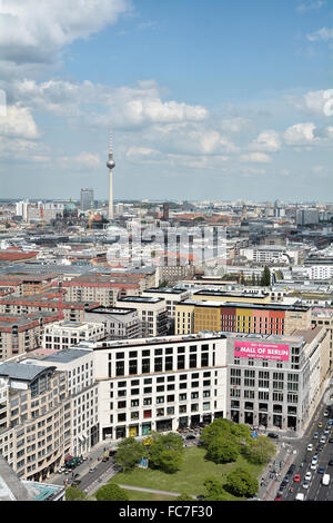 Vue de la ville de Berlin Banque D'Images