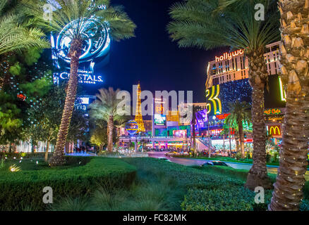 Vue sur le Strip à Las Vegas Banque D'Images