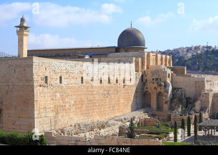 Le dôme de la mosquée Al-Aqsa Banque D'Images