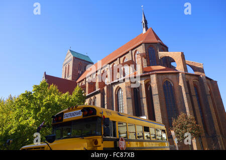 L'église Saint Nicolas à Wismar, Allemagne Banque D'Images