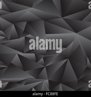 Résumé motif polygonal gris Banque D'Images