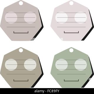 Note papier Robot mignon ou par note de concept illustration Illustration de Vecteur
