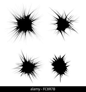 Ensemble de taches d'encre Banque D'Images