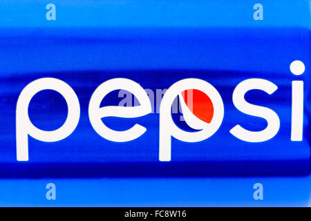 Pepsi Cola peut Close Up Banque D'Images