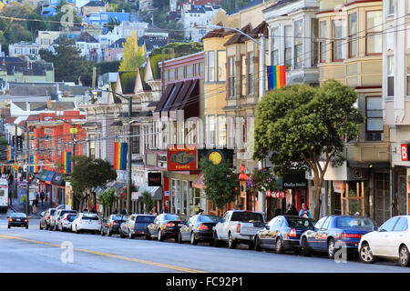 Quartier Castro à San Francisco Banque D'Images