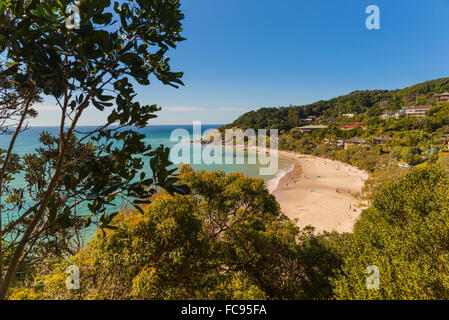 Plage de Wategos, à Byron Bay, sur une belle journée bleue, paradis caché, New South Wales, Australie, Pacifique Banque D'Images